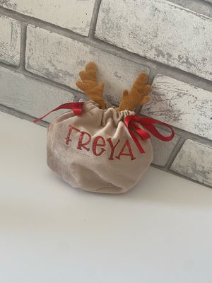 Velvet Reindeer Antler Pouch