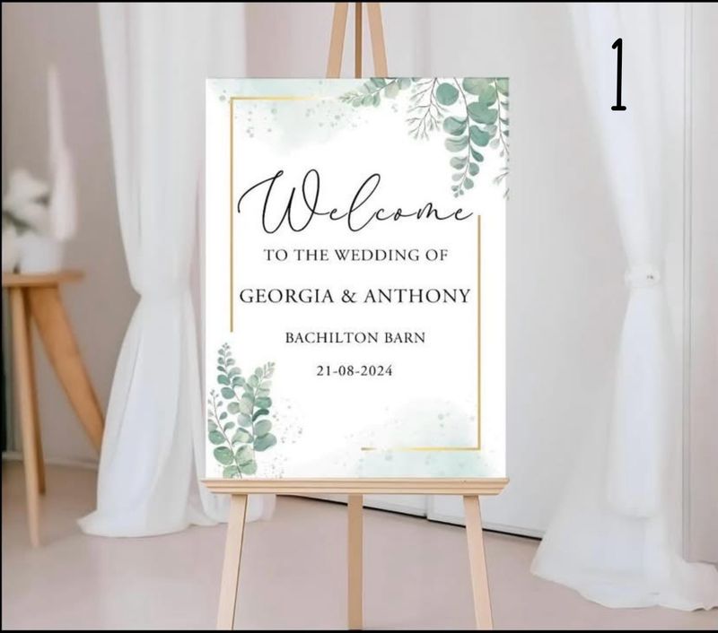 Welcome To The Wedding Signs