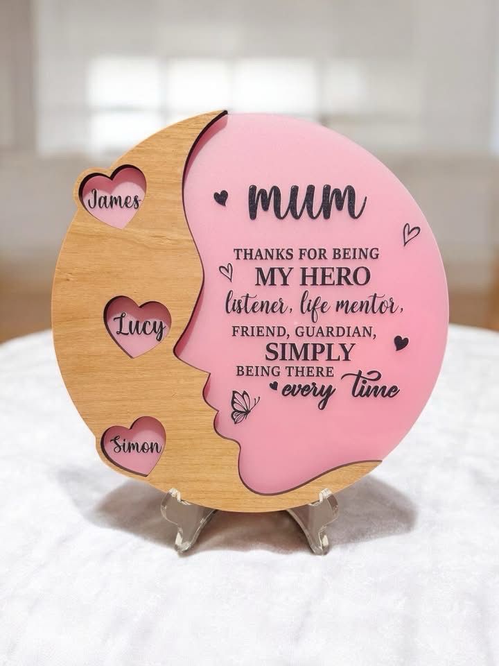 Mothers Day Heart Plaque