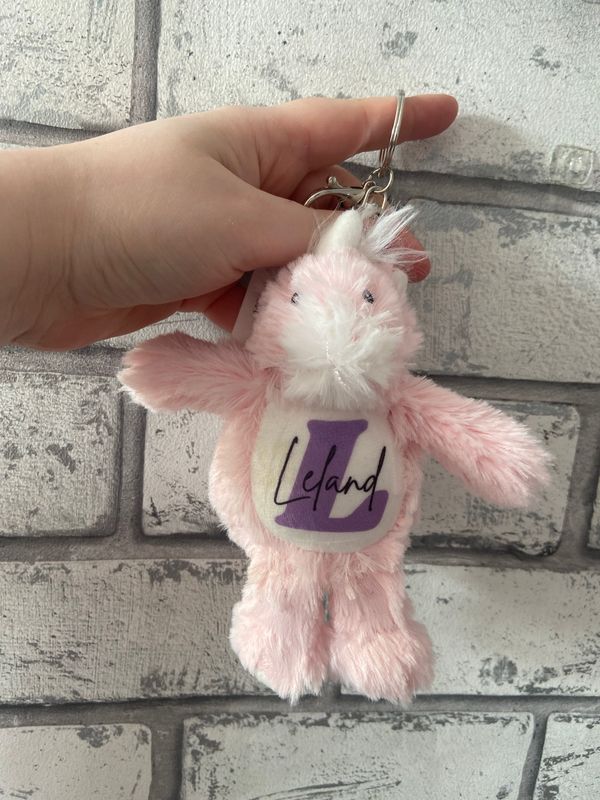 Plush Personalised Keyrings
