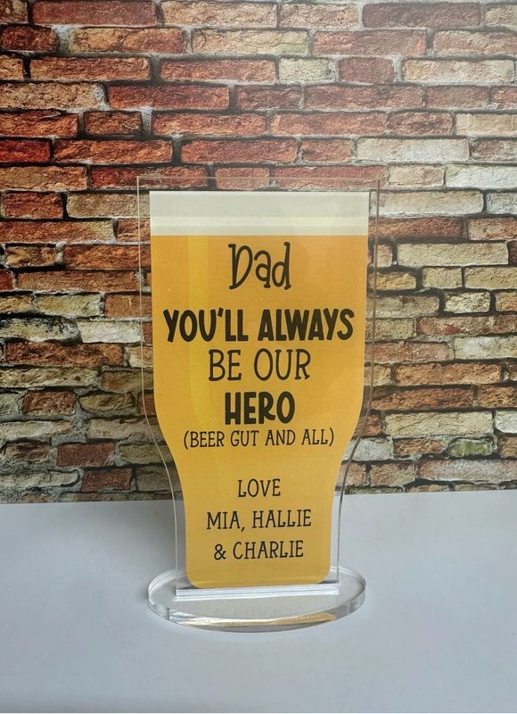 Pint Glass Plaque