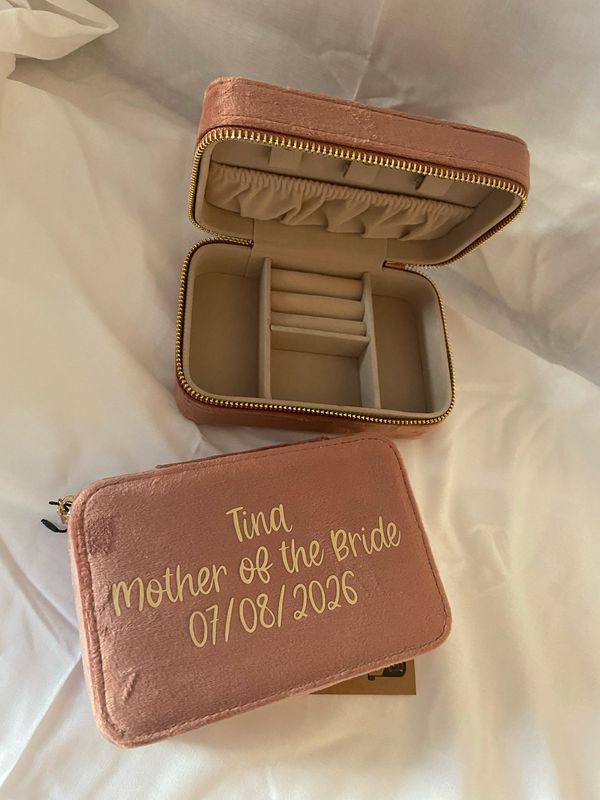 Velvet Travel Jewellery Box