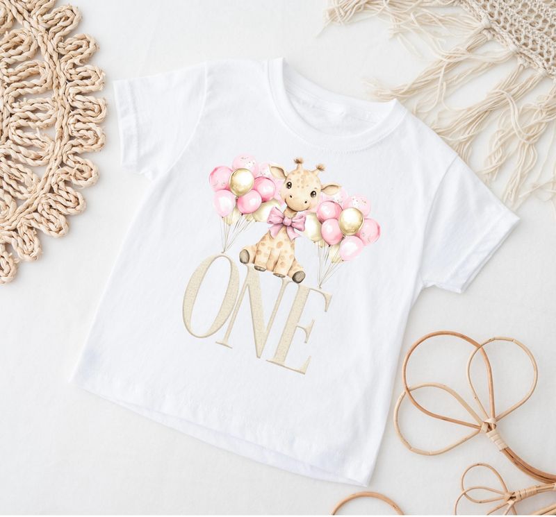 Giraffe Birthday T-shirts
