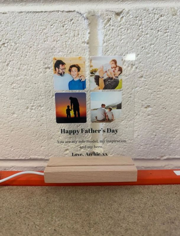 Fathers Day LED Light Up Plaque