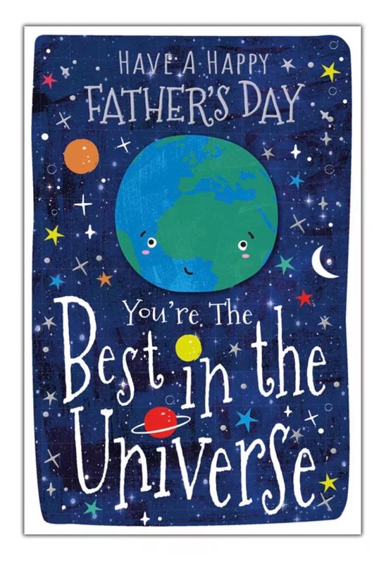 Best In The Universe Fathers Day Card