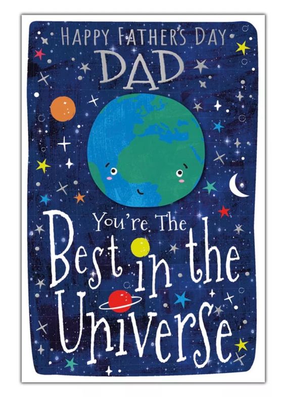 Best In The Universe Fathers Day Card