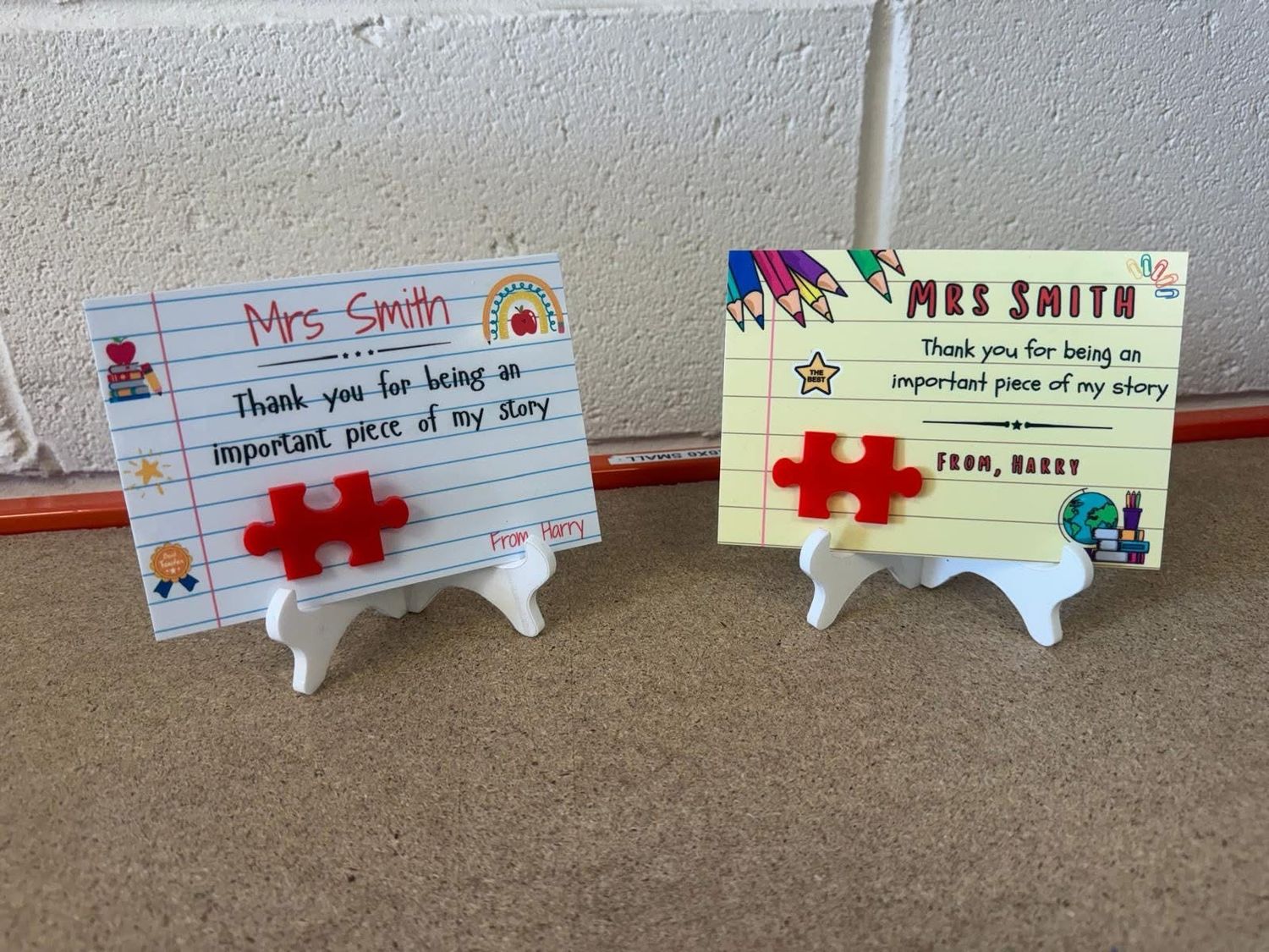 Teacher Puzzle Piece Plaque