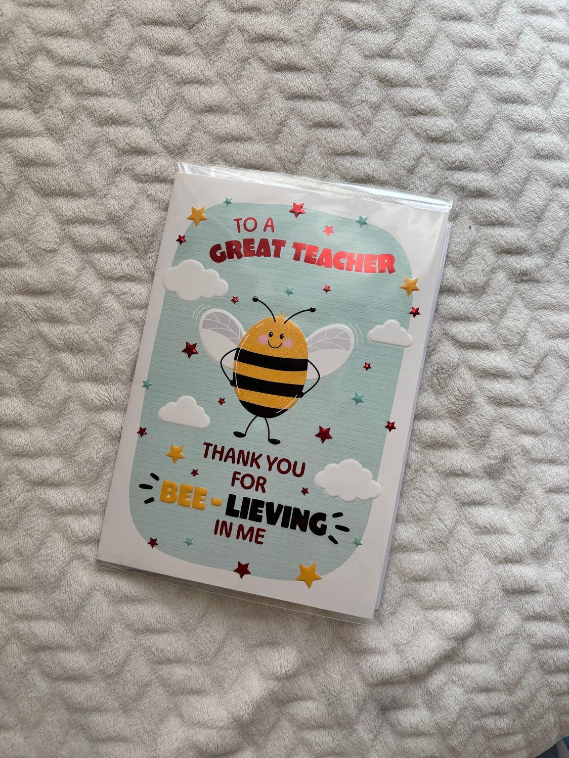 Bee Teacher Card