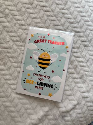 Bee Teacher Card