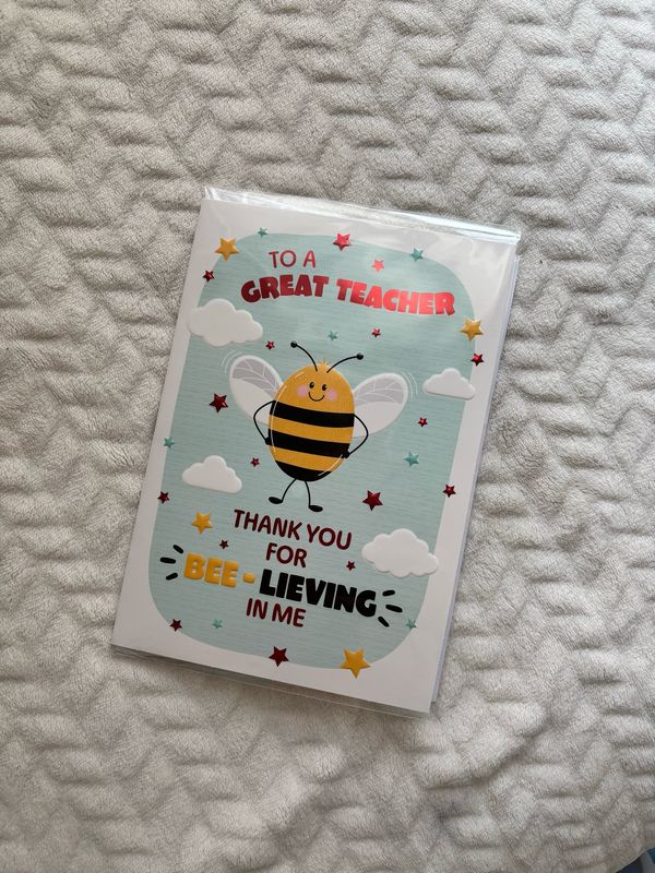 Bee Teacher Card