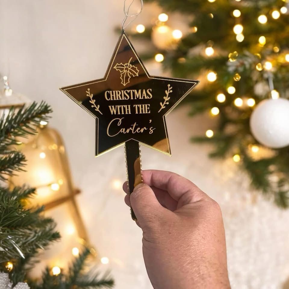 Family Christmas Tree Topper