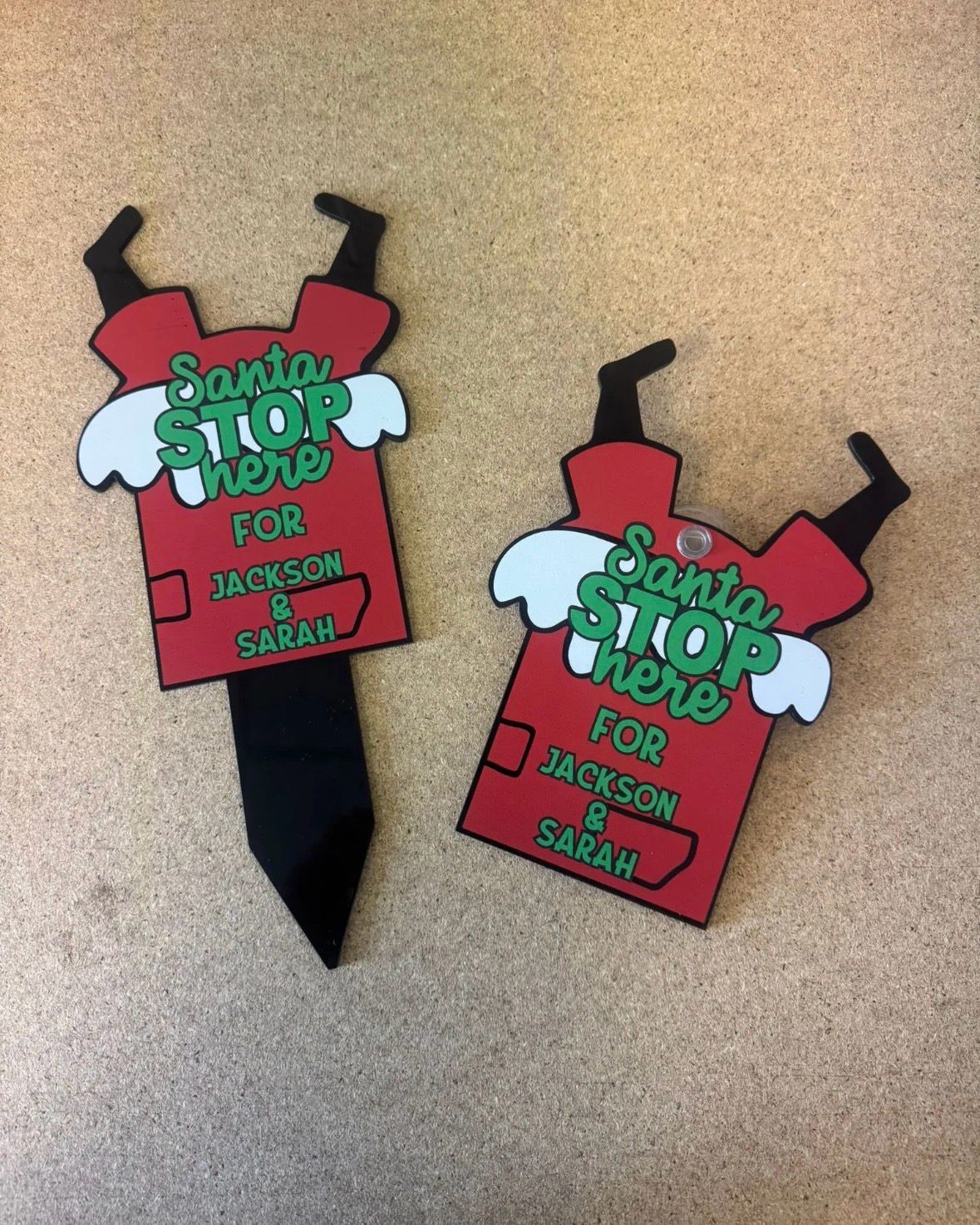 Santa Stop Here Sign