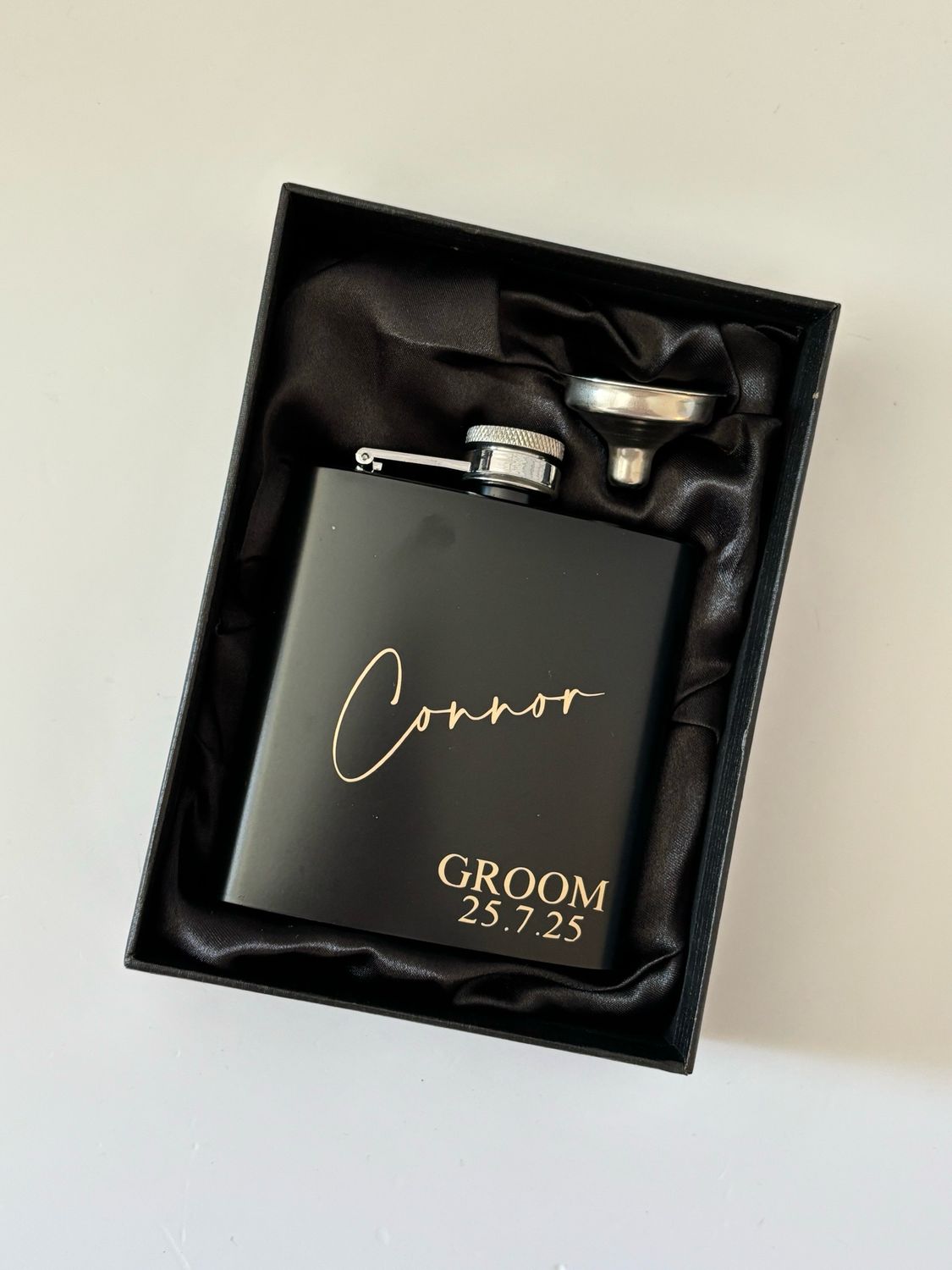 Black Hip Flask