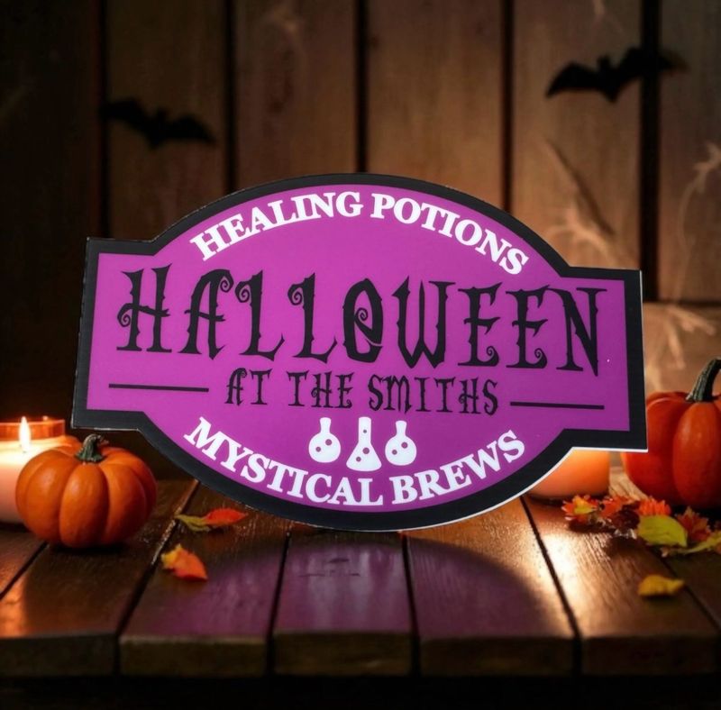 Potions Halloween Sign