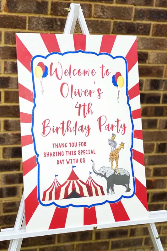 Funfair Birthday Board