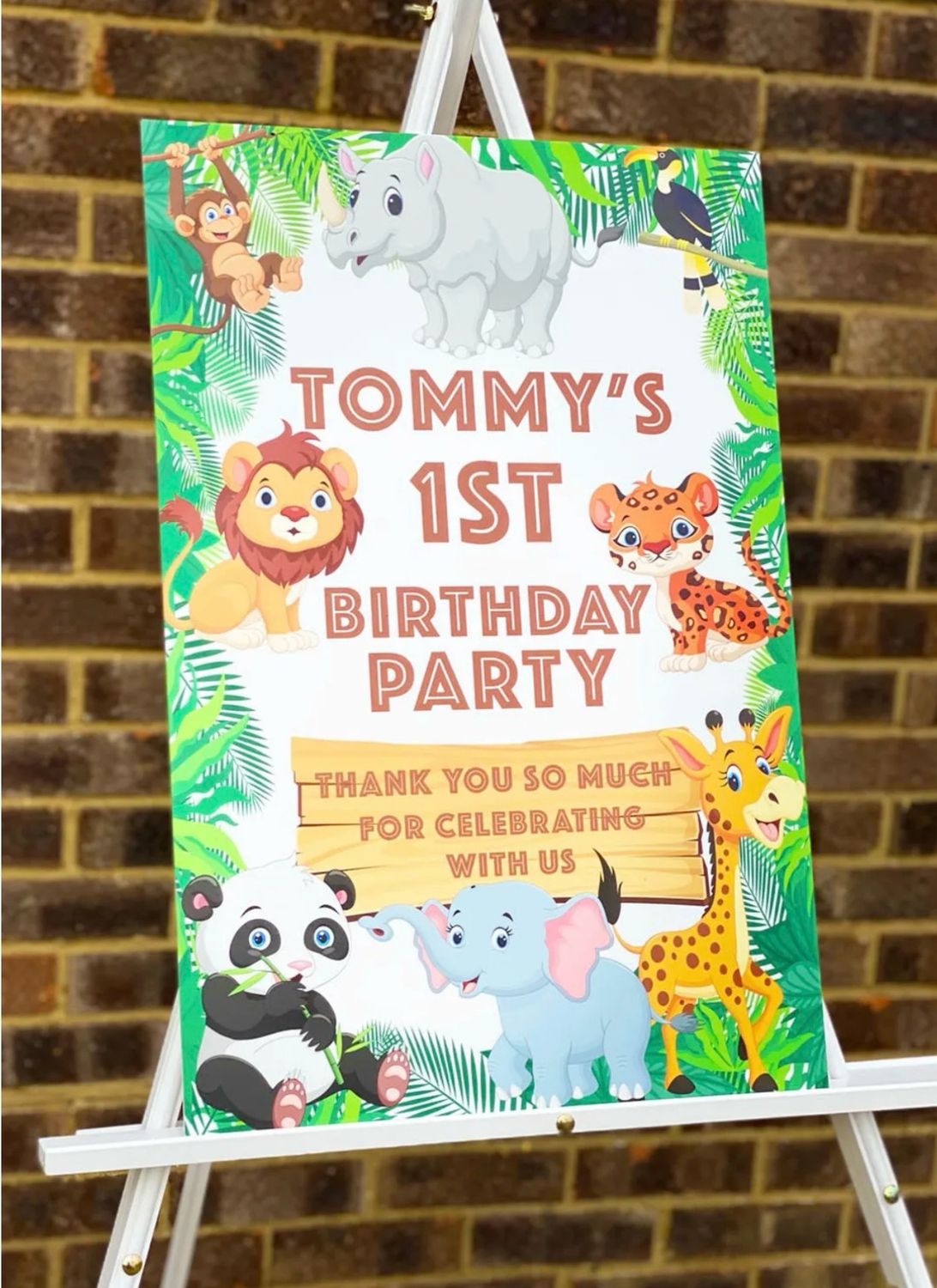 Safari Birthday Board