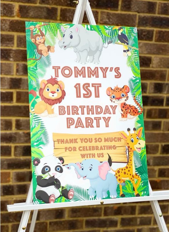 Safari Birthday Board
