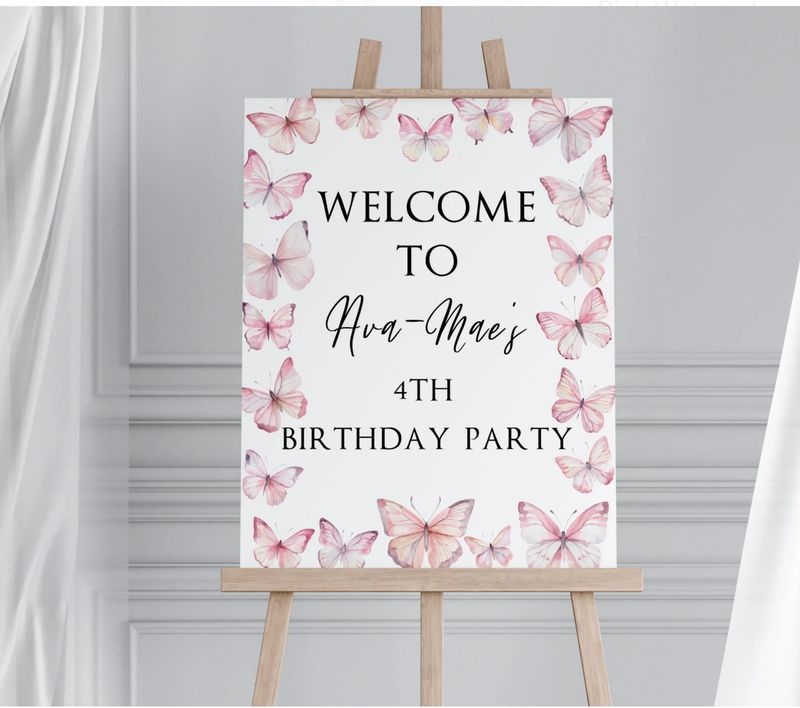 Butterfly Birthday Board