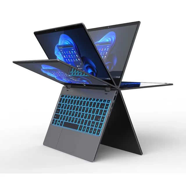 14 inch Yoga Intel N100 core i7 360 degree Convertible Touch Screen Laptop RAM 16GB + 512GB SSD Business And Student laptop