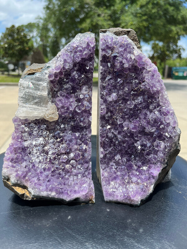 Amethyst Bookends