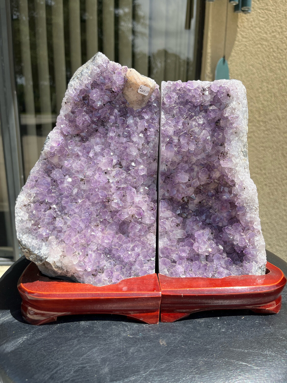 Amethyst Bookends