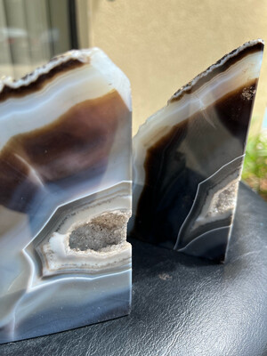Agate Bookends