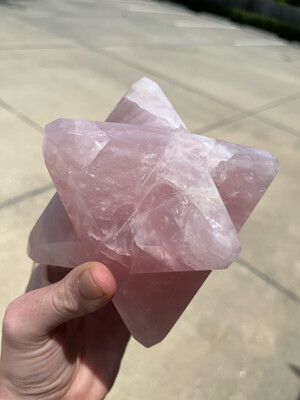 Rose Quartz Mercaba Star