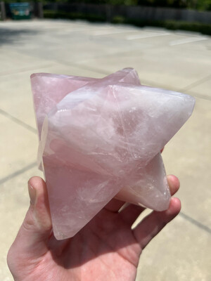 Rose Quartz Mercaba Star