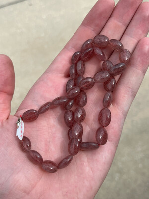 Cherry Tanzurine Polished Bead Necklace