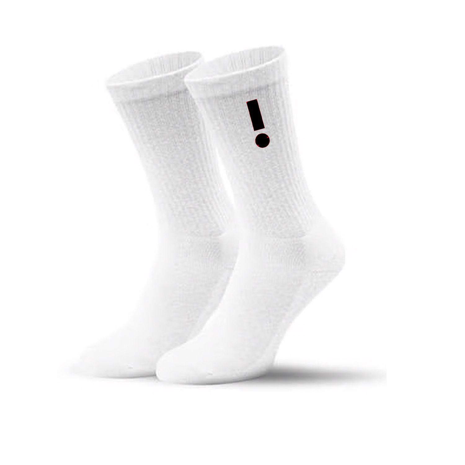 Socken mit gesticktem ”!&quot;