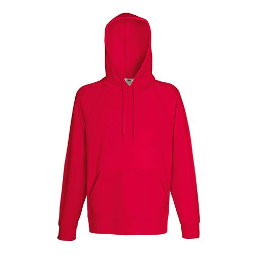Lightweight Hooded, Color: Red, size: XL
