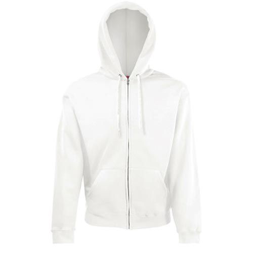 Classic Hooded Jacket, Color: White, size: L
