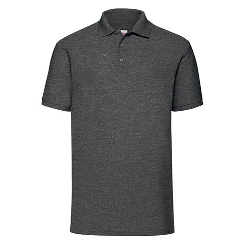 65/35 Polo, Color: Dark Heather Grey, size: M
