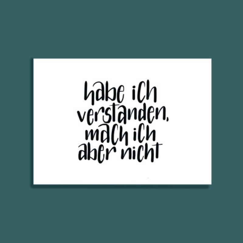 Postkartenserie Lettering
