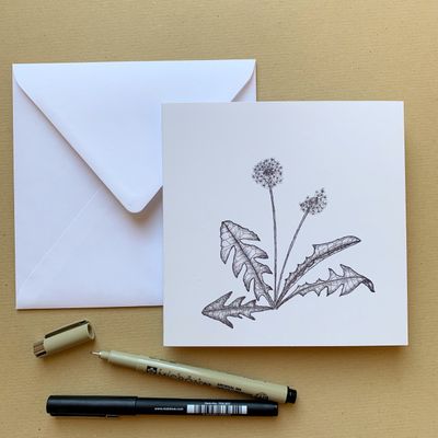 Klappkarte Pusteblume