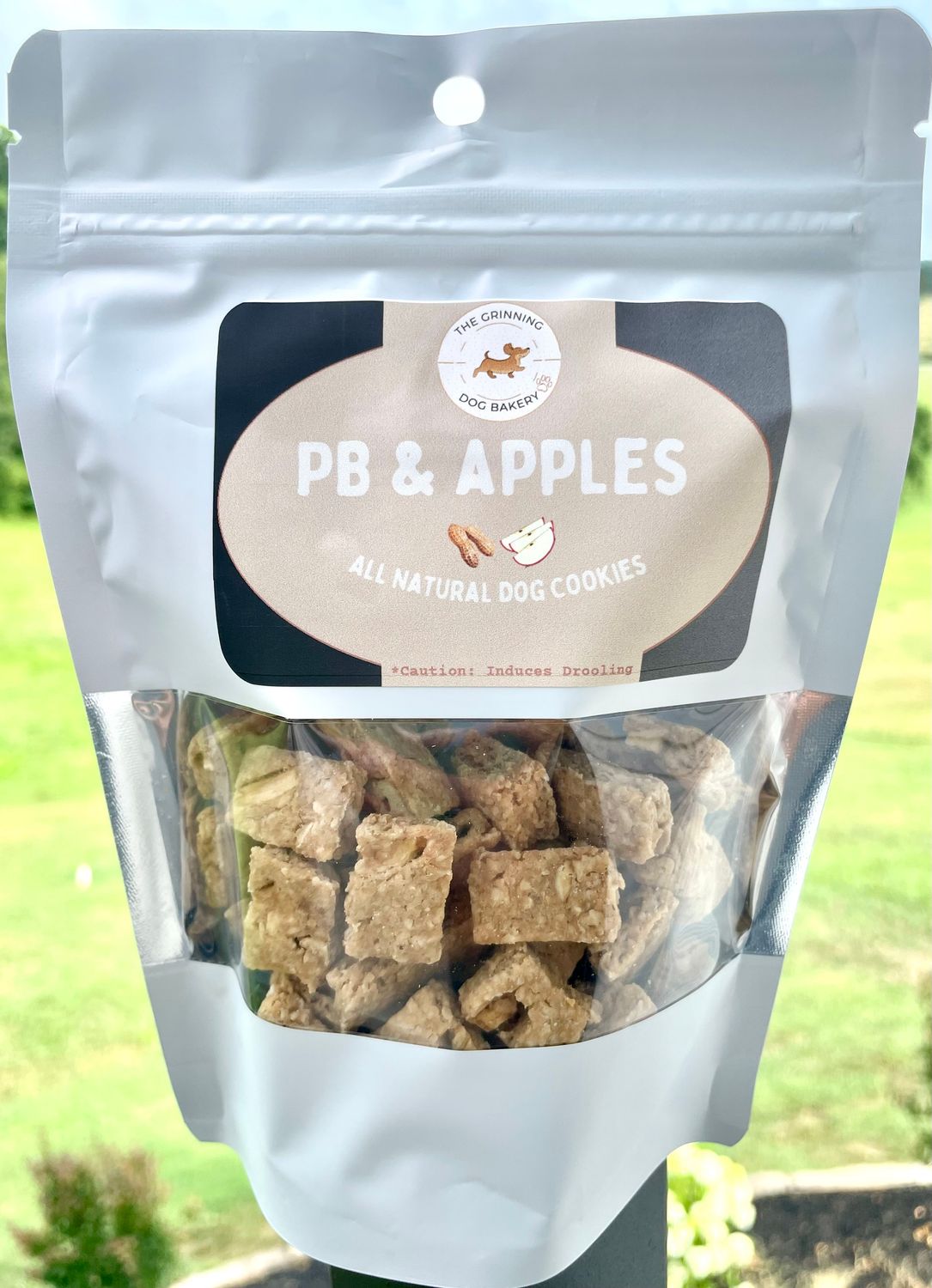 Peanut Butter and Apples Dog Biscuits