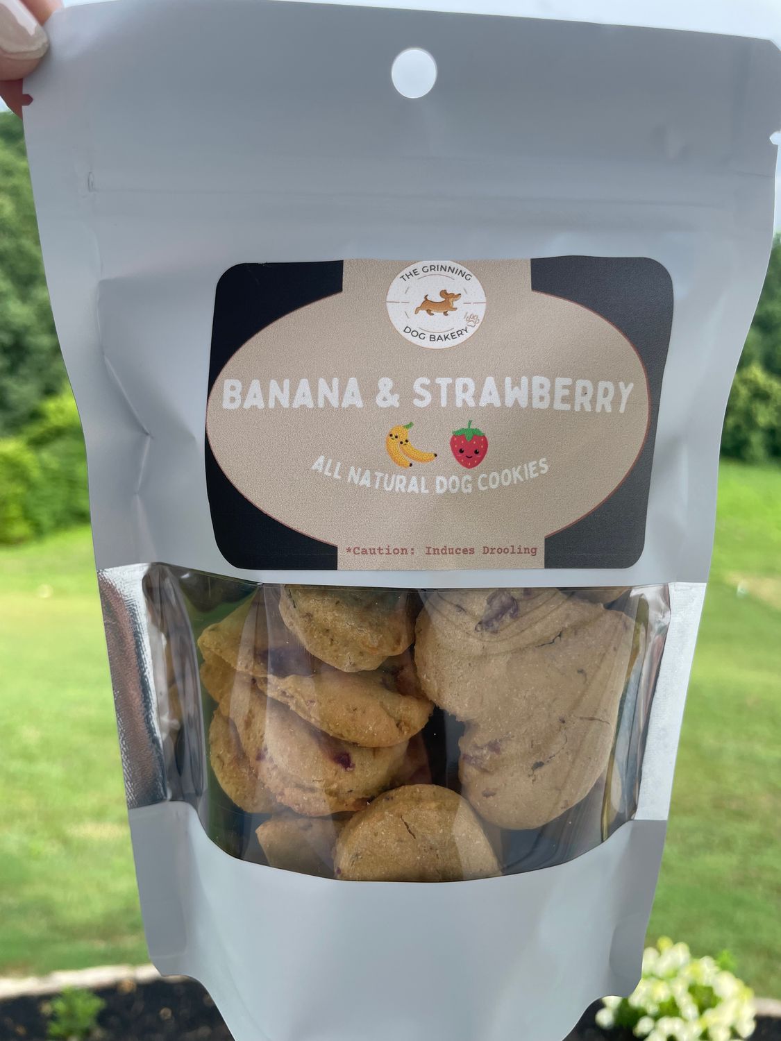 Banana and Strawberry Heart Biscuits