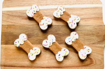 Decorated Peanut Butter Dog Cookies