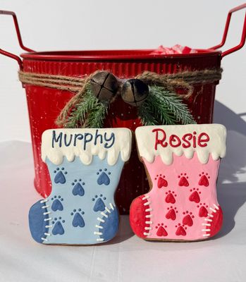 Personalized Christmas Stocking Cookie