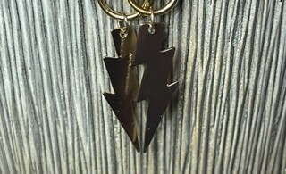 Lightning Bolt Metal Earrings