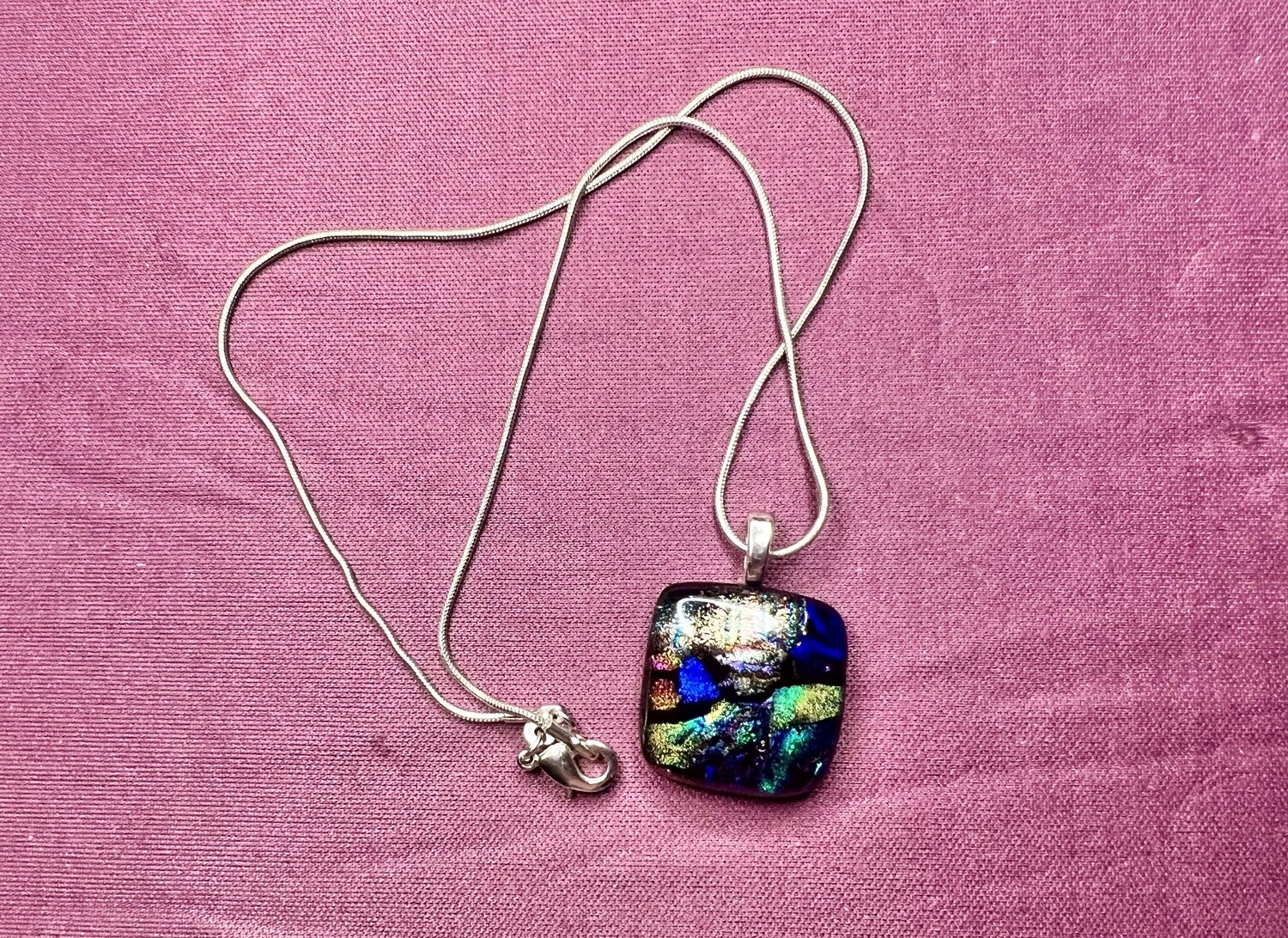 Dichroic Pendant Necklace