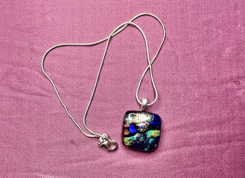 Dichroic Pendant Necklace