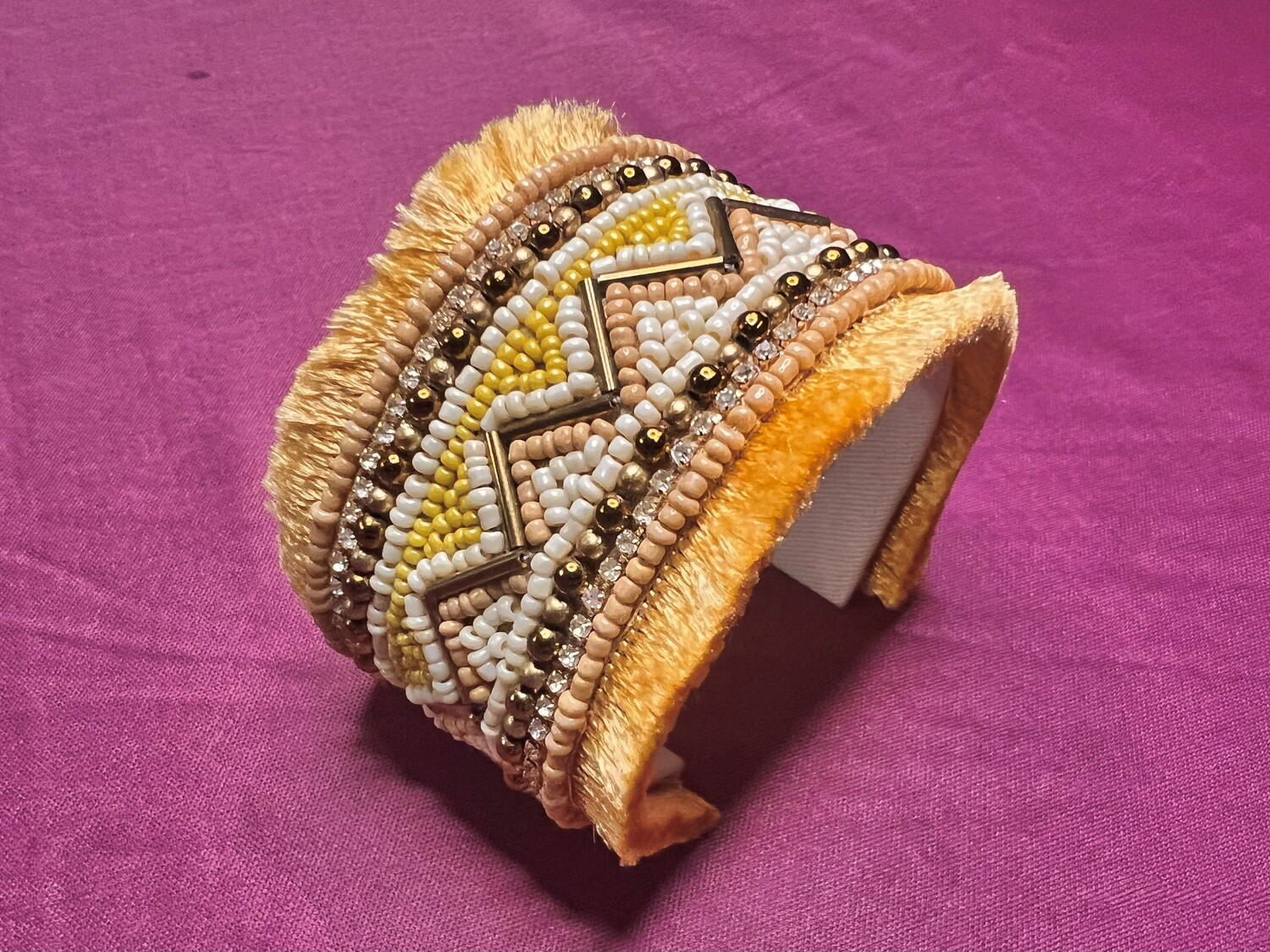 Silk Thread Beaded Bangle