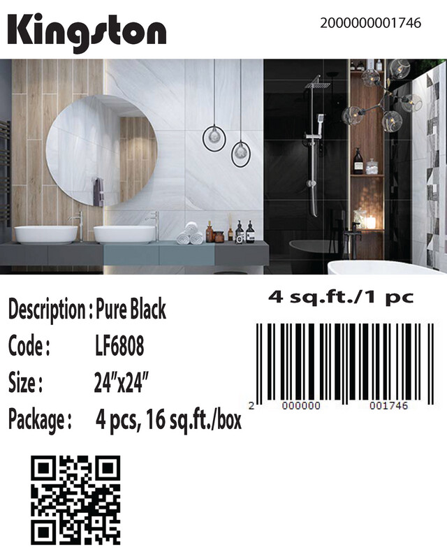 LF6808 (24X24) PURE BLACK