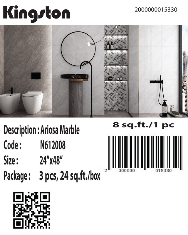 N612008/ST6121008P ARIOSA MARBLE 24X48