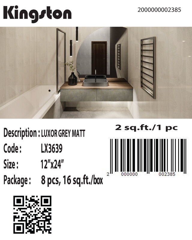 LX3639 (12X24) LUXOR GREY