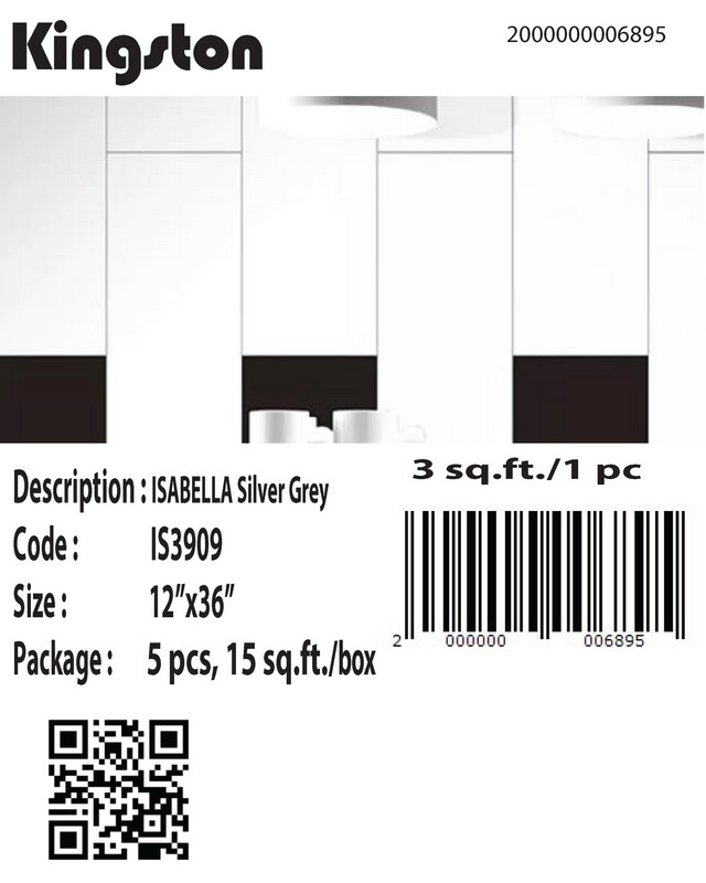 IS3909 (12X36) ISABELLA SILVER GREY