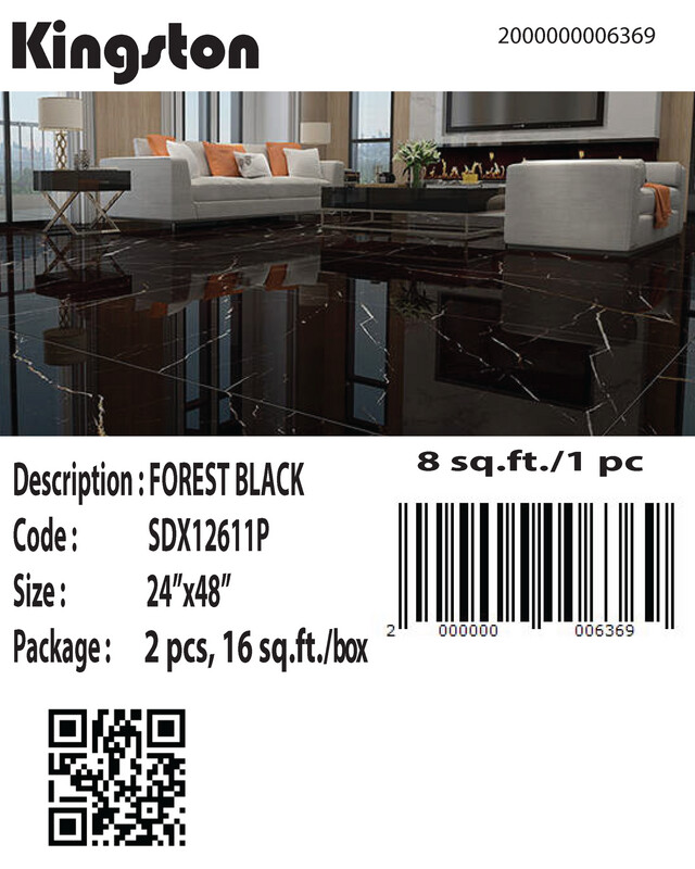 SDX12611P (24X48) FOREST BLACK