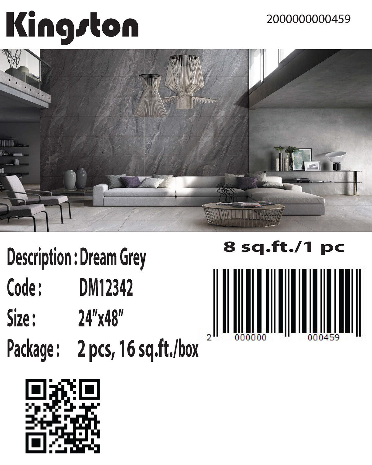 DM12342 (24X48) DREAM GREY
