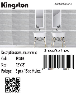IS3908 (12X36) ISABELLA TRAVERTINE 3D